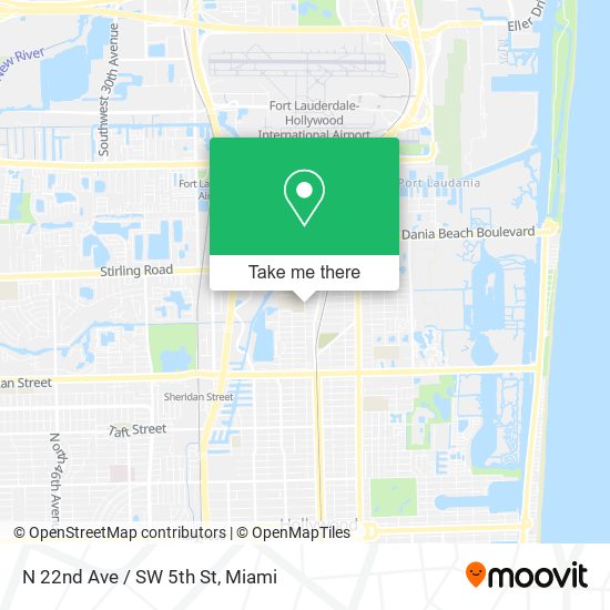 Mapa de N 22nd Ave / SW 5th St