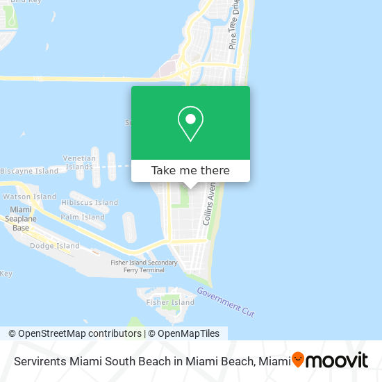 Mapa de Servirents Miami South Beach in Miami Beach