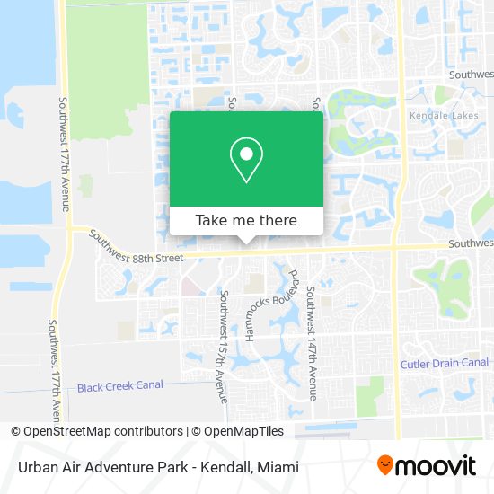 Mapa de Urban Air Adventure Park - Kendall