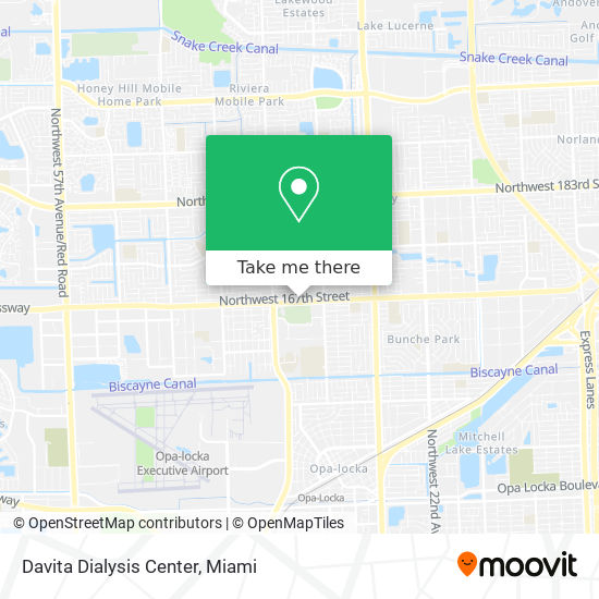 Davita Dialysis Center map