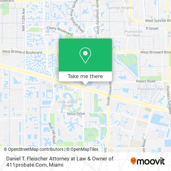 Daniel T. Fleischer Attorney at Law & Owner of 411probate.Com map