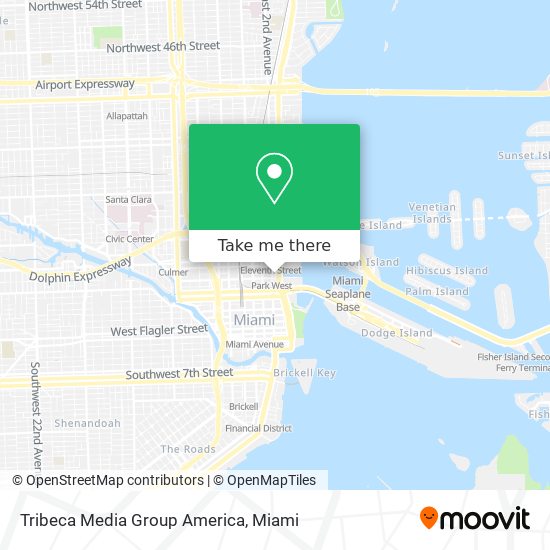 Mapa de Tribeca Media Group America