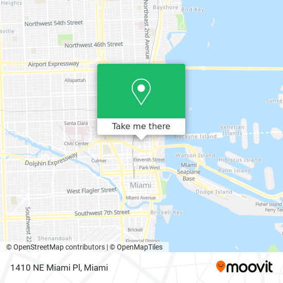 Mapa de 1410 NE Miami Pl