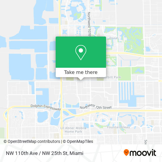 Mapa de NW 110th Ave / NW 25th St