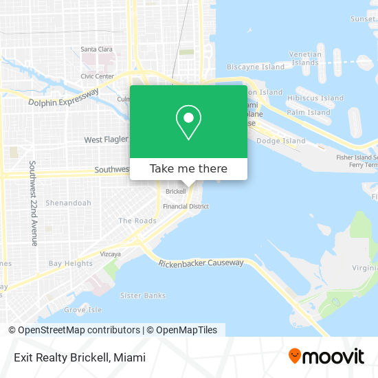 Mapa de Exit Realty Brickell