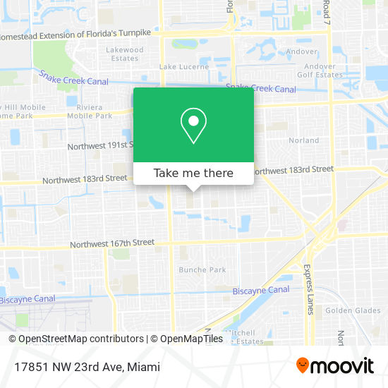 17851 NW 23rd Ave map