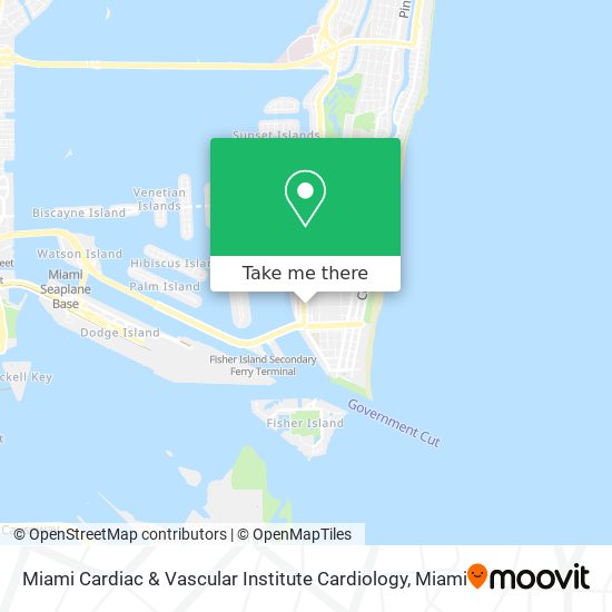 Miami Cardiac & Vascular Institute Cardiology map
