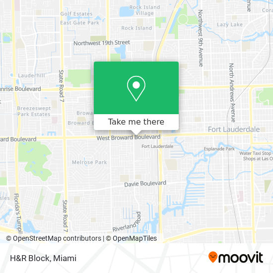 H&R Block map