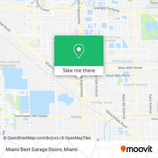 Mapa de Miami Best Garage Doors