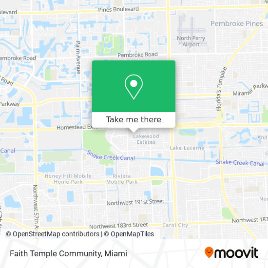 Faith Temple Community map