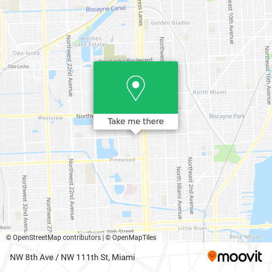 Mapa de NW 8th Ave / NW 111th St