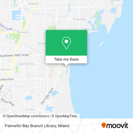 Palmetto Bay Branch Library map