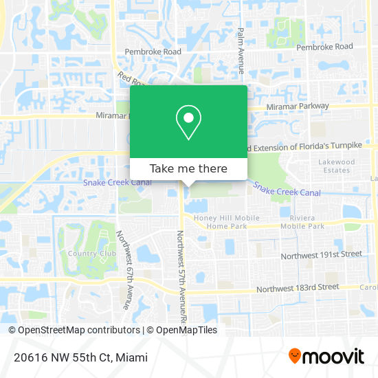 20616 NW 55th Ct map