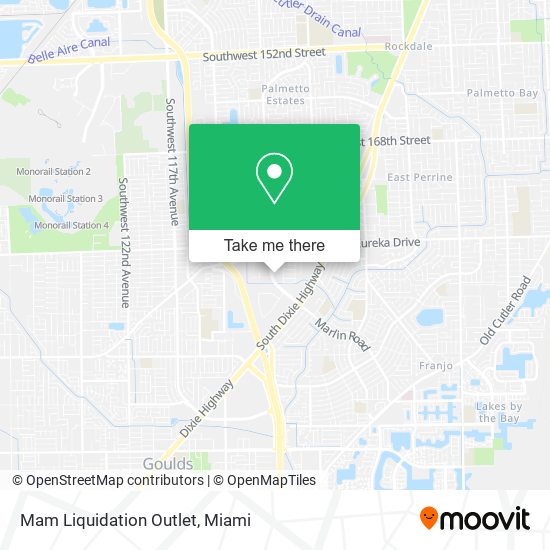 Mam Liquidation Outlet map