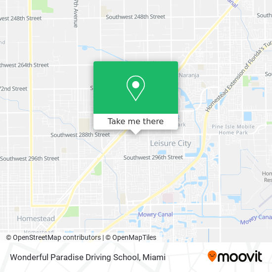 Mapa de Wonderful Paradise Driving School