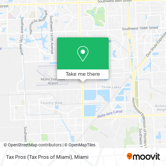 Mapa de Tax Pros (Tax Pros of Miami)