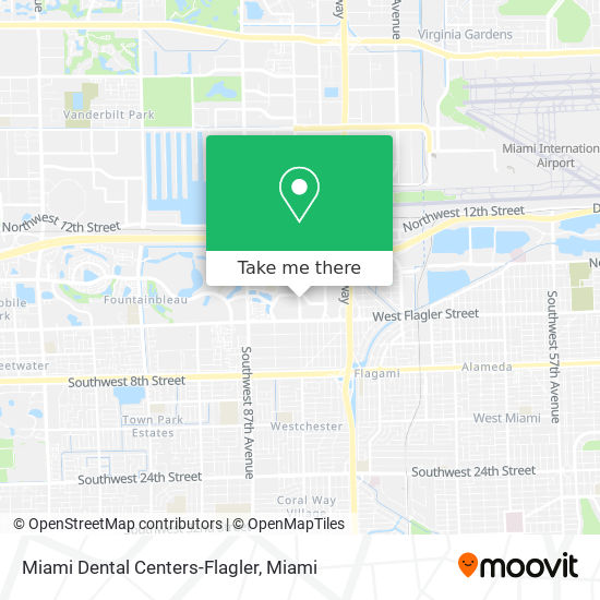 Miami Dental Centers-Flagler map
