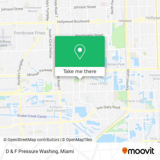 D & F Pressure Washing map