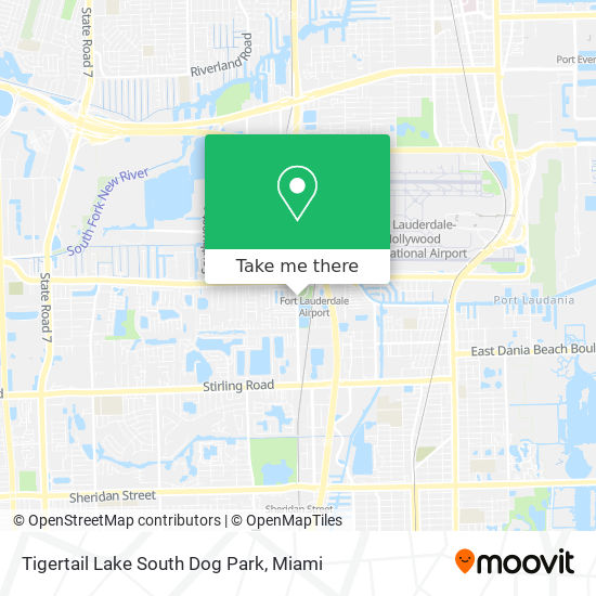 Mapa de Tigertail Lake South Dog Park