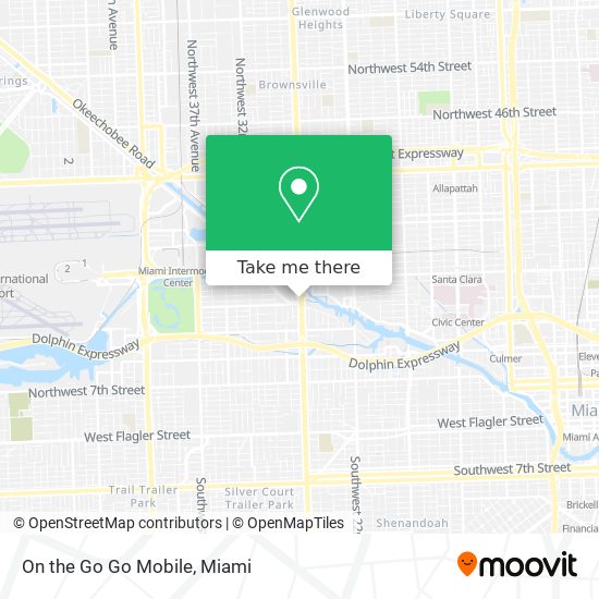 Mapa de On the Go Go Mobile