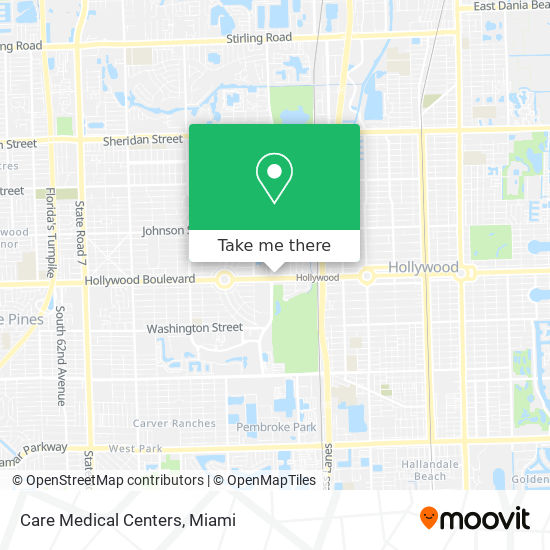 Mapa de Care Medical Centers