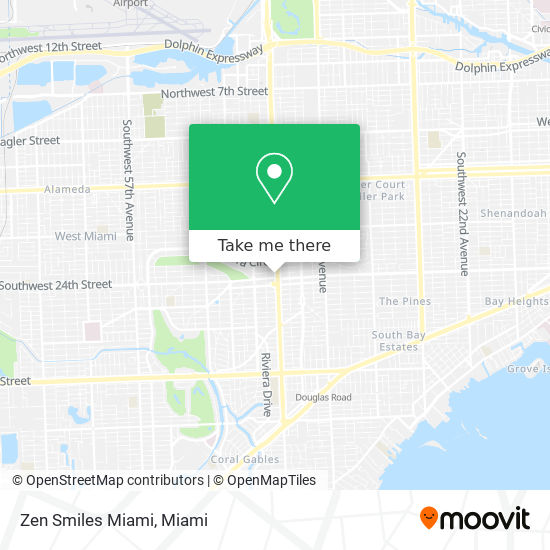 Zen Smiles Miami map