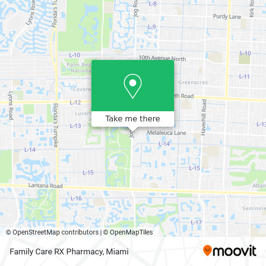 Mapa de Family Care RX Pharmacy