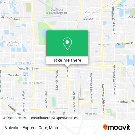 Valvoline Express Care map