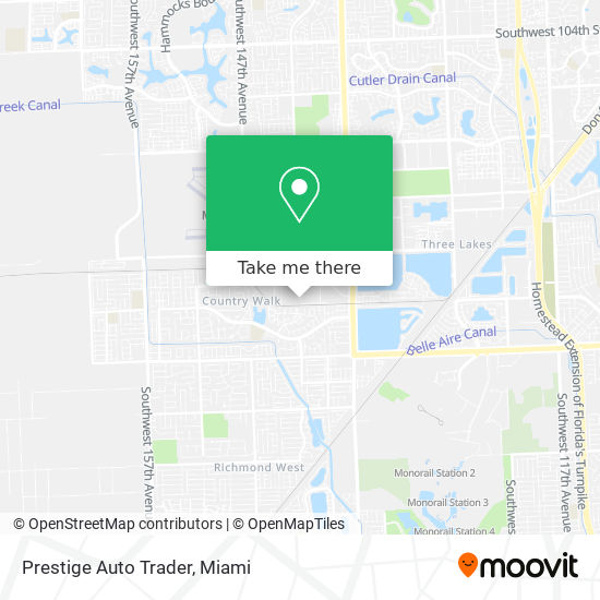 Prestige Auto Trader map