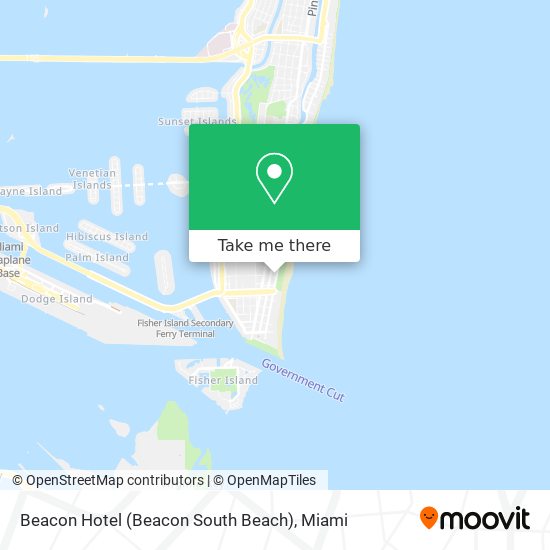 Mapa de Beacon Hotel (Beacon South Beach)