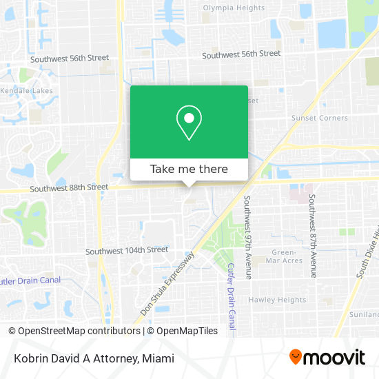 Kobrin David A Attorney map