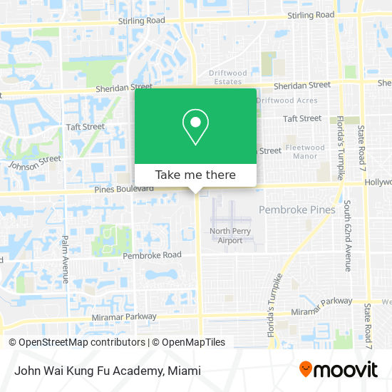 Mapa de John Wai Kung Fu Academy