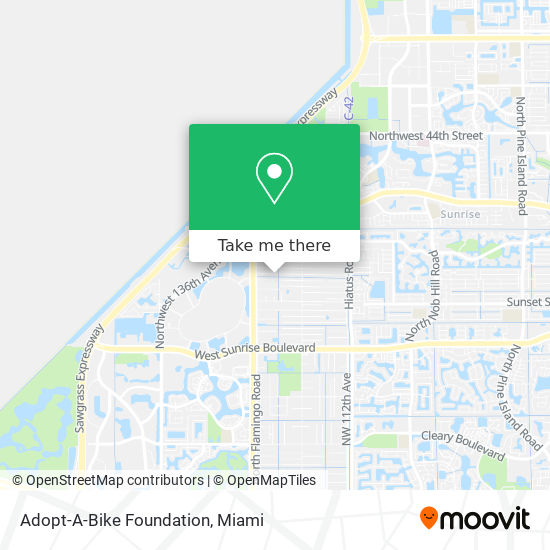 Adopt-A-Bike Foundation map