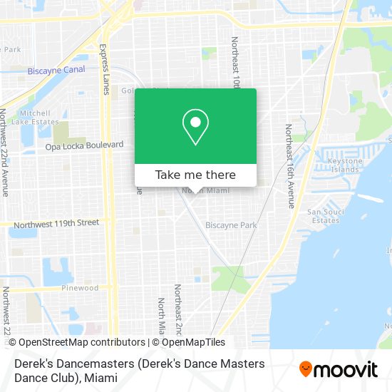 Derek's Dancemasters (Derek's Dance Masters Dance Club) map
