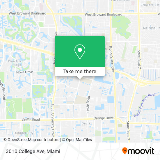 Mapa de 3010 College Ave