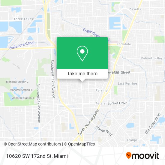 10620 SW 172nd St map