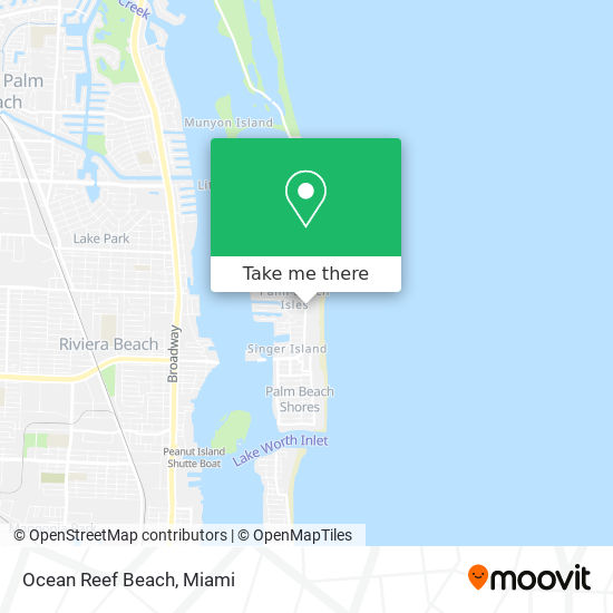 Ocean Reef Beach map