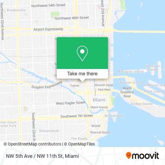 Mapa de NW 5th Ave / NW 11th St
