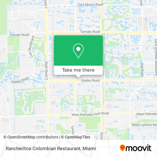 Rancheritos Colombian Restaurant map