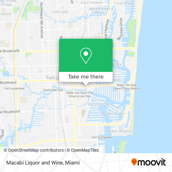 Macabi Liquor and Wine map