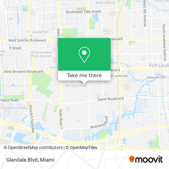 Glendale Blvd map