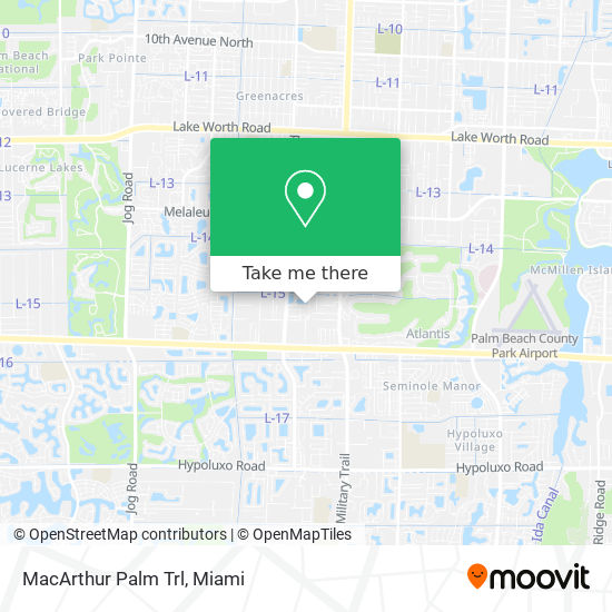 MacArthur Palm Trl map