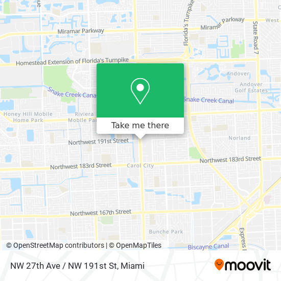 Mapa de NW 27th Ave / NW 191st St