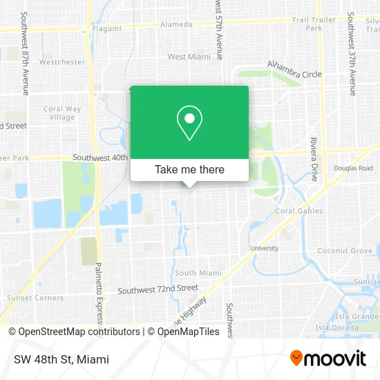 SW 48th St map