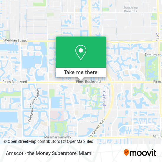 Amscot - the Money Superstore map