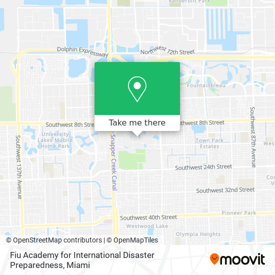Fiu Academy for International Disaster Preparedness map