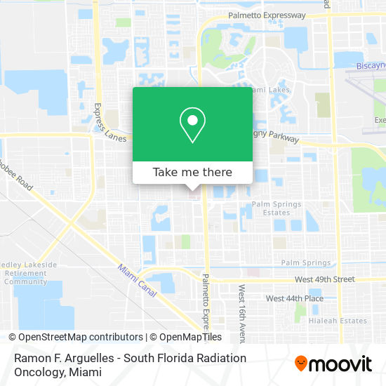 Mapa de Ramon F. Arguelles - South Florida Radiation Oncology