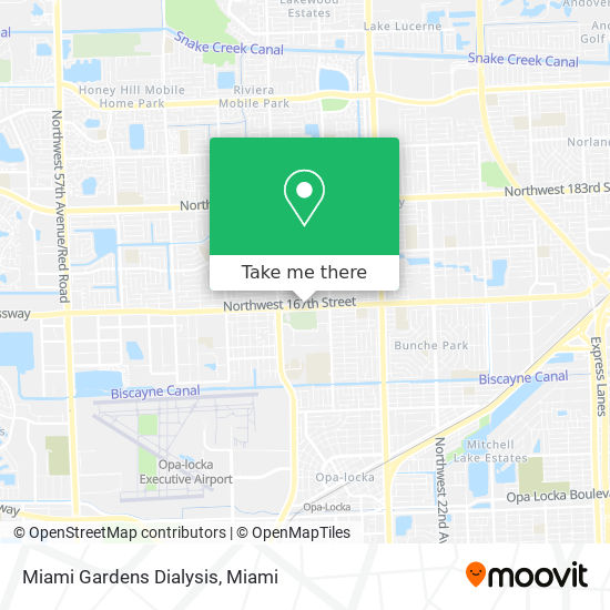 Miami Gardens Dialysis map