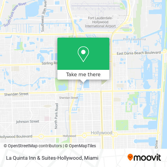 Mapa de La Quinta Inn & Suites-Hollywood