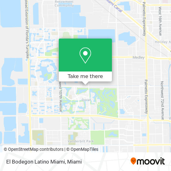 El Bodegon Latino Miami map